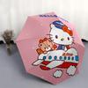 1pc Hello Kitty JEJUair Automatic Folding Umbrella - Portable 3-Fold Design, 8-Bone Iron Frame Outdoor Umbrella, Ideal Gift for Fans, Travelers, Every