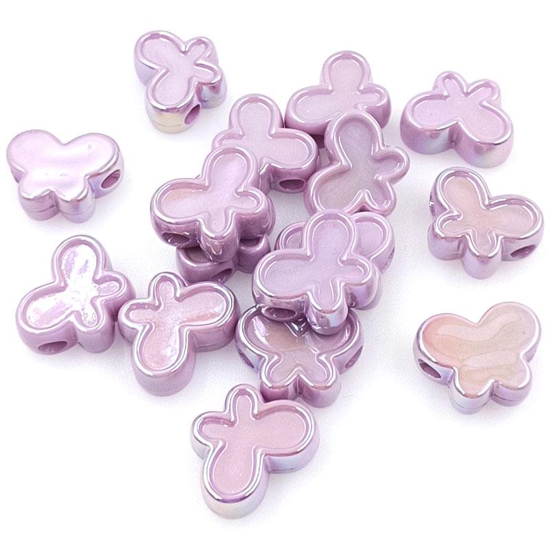 High Quality Acrylic Necklace Handmade Materials Jewelry Accessories DIY UV Dazzle Butterfly Loose Beads 5Pcs Fashion Bracelet
