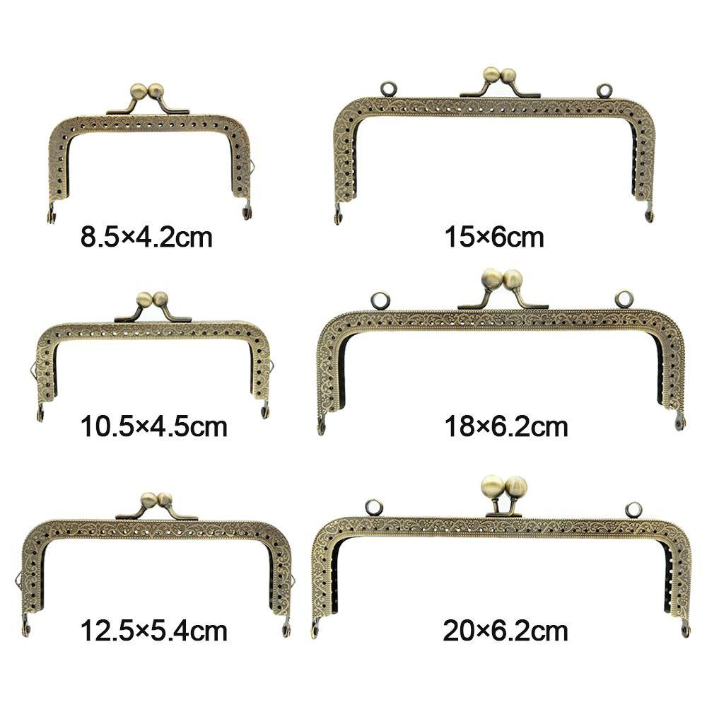 Bag Hardware Purse Frame Kiss Clasp Vintage Purse Frame Mini Bag Kiss Clasp Lock DIY Craft