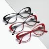 Fashion Cat Eye Glasses Women Reading Blue Light Blocking Diopter +1.0 to +4.0 for Computer Use