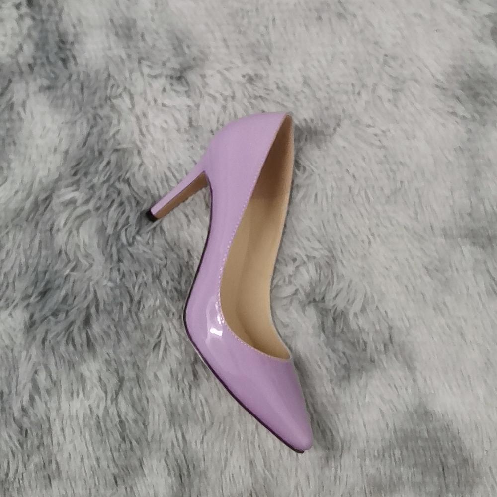 Женские туфли-лодочки OL, сексуальные туфли на высоком каблуке 9 см, женские туфли-лодочки на шпильке с острым носком, сексуальные женские красные свадебные туфли, черный офисный каблук