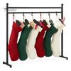 Подставка для рождественских чулок с 12 крючками, нержавеющая, простая в установке, напольная вешалка для чулок, железная металлическая стойка с прочным основанием