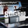 240 Вт Type-C Конвертер 80 Гбит/с 8K 60 Гц USB4 Адаптер Передача Данных Штекер на Розетку USB-C Удлинительный Разъем Мобильный Телефон