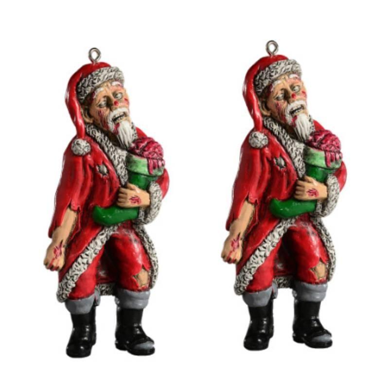 Acrylic Flat Horror Santa Claus Decoration For Halloween Christmas Prop Party