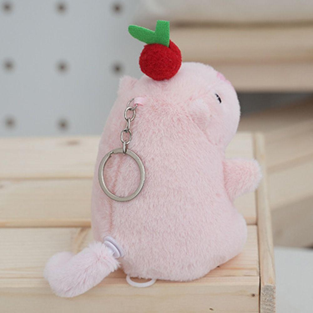Cute Wagging Tail Capybara Doll Plush Cartoon Capybara Doll Fluffty Animal Doll  Birthday Gift