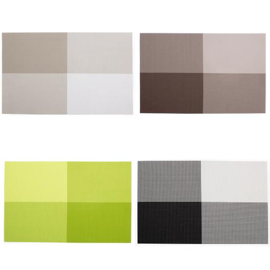 Placemat Wear Resistant Waterproof Non-slip Heat Insulation Rectangular Table Mat Glassware Cup Coaster