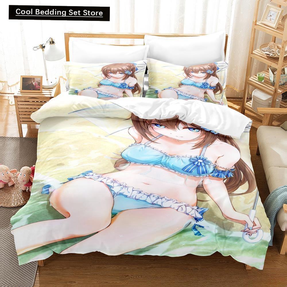 Аниме Каваи Девушки Love Live! 3D-печать Комплект постельного белья односпальный двуспальный двуспальный двуспальный комплект для взрослых и детей комплект пододеяльников