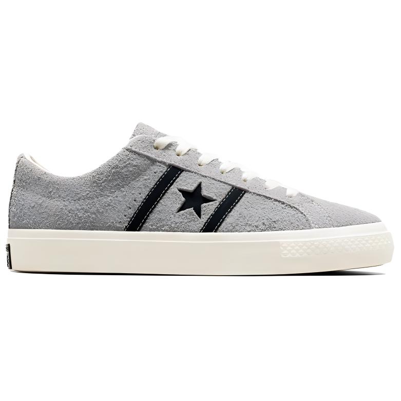 Converse One Star Academy Pro Suede Totally Neutral Черные кроссовки унисекс Серая цапля A07619C