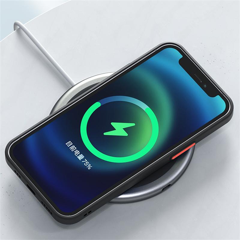 Матовый защитный чехол для Magsafe, магнитный чехол для беспроводной зарядки для Iphone 14 13 12 Pro Plus Max Mini, прозрачный жесткий чехол для ПК Defender Funda