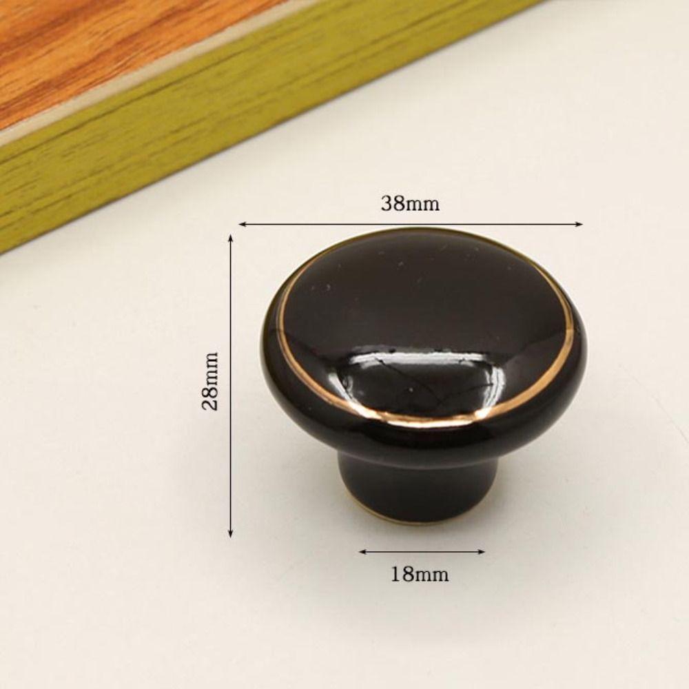 Single Hole Ceramic Cabinet Knob European Style Drawer Knobs Door Pull Handles Children's Room