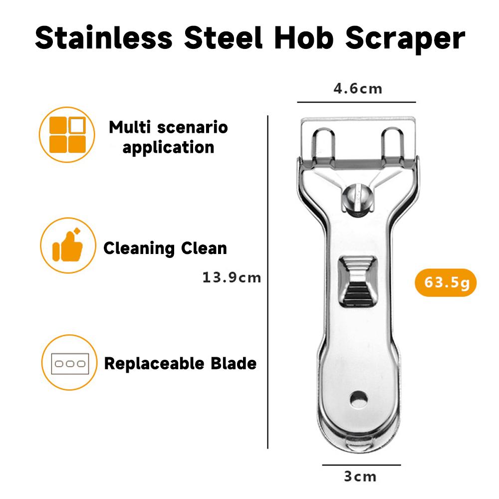 1 шт. многофункциональный скребок для чистки керамической плиты с 5 лезвиями или 10 лезвиями для чистки духовки
