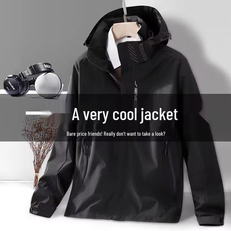 Мужская водонепроницаемая куртка-хардшелл «три в одном» Suzaku для активного отдыха и ношения в тибетском западном Сычуани