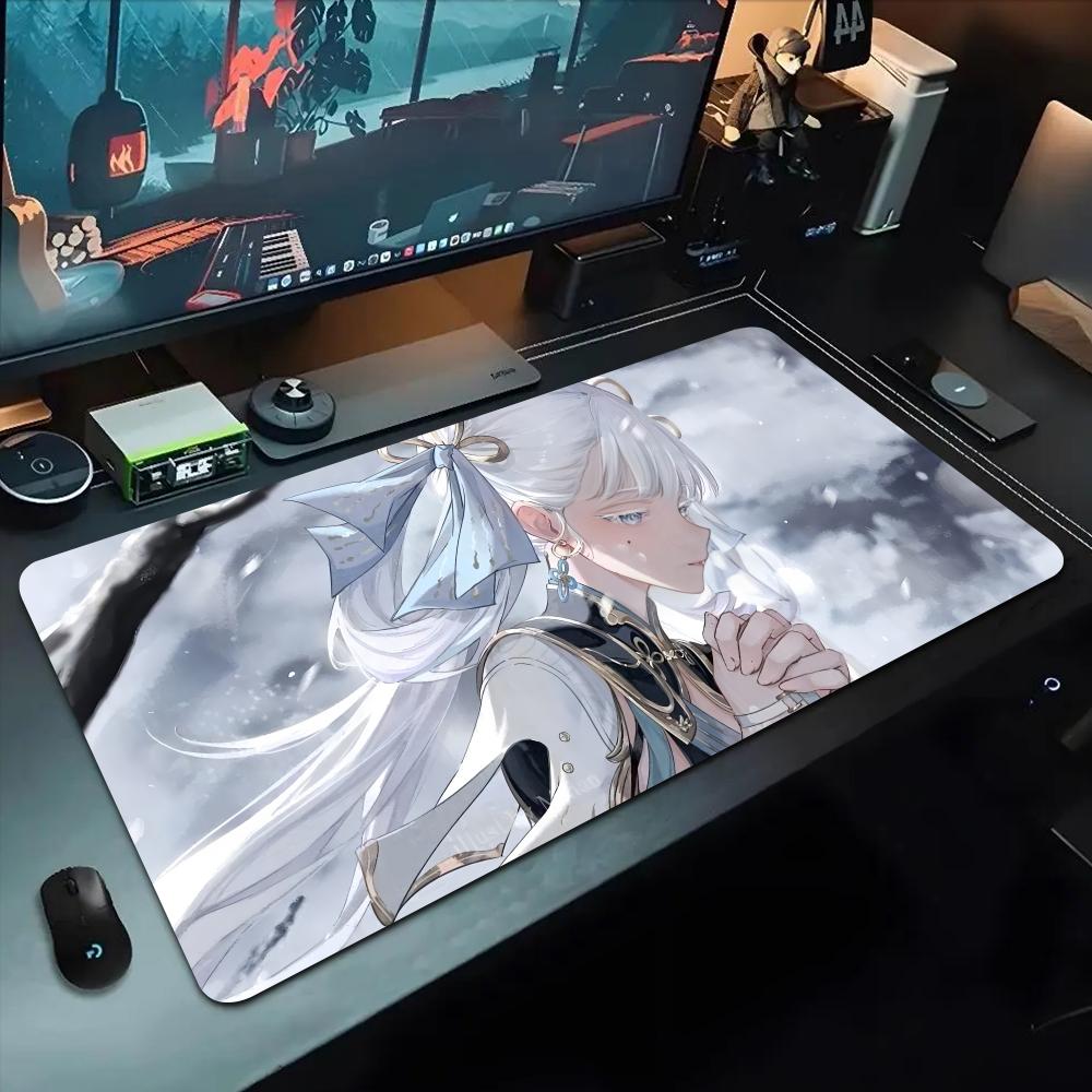 Игровой коврик для мыши Jinhsi Wuwa 500x1000 мм, большой, для геймера XL, резиновый, отаку, подставка под клавиатуру, коврик для стола ноутбука