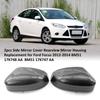 2pcs Side Mirror Cover Rearview Mirror Housing Replacement for Ford Focus 2012-2014 BM51 17K748 AA