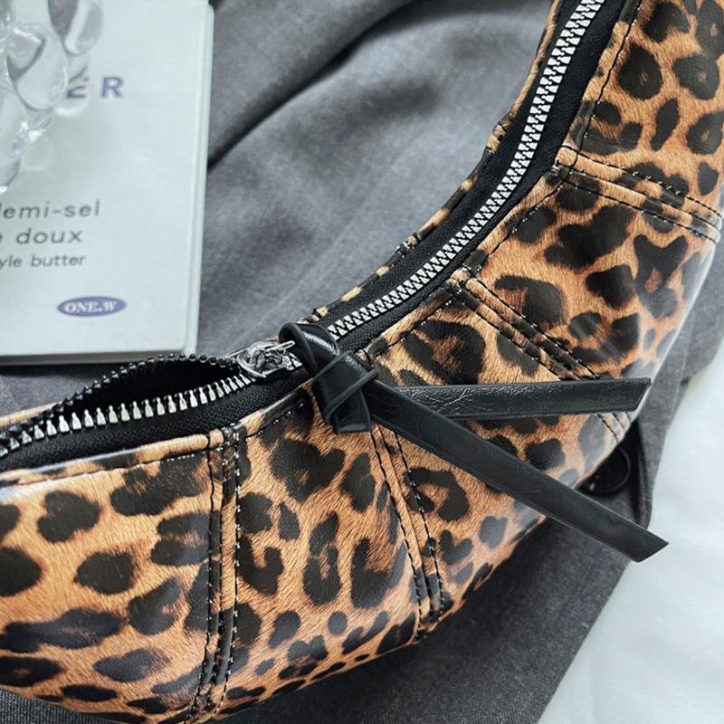 Маленькие сумки через плечо из искусственной кожи с леопардовым принтом для женщин, трендовые женские модные сумки через плечо