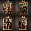 Egyptian Relief In The Tombs Of The Pharaoh Prints Poster Canvas Painting Modern Wall Art Picture Living Room Bedroom Home Decor