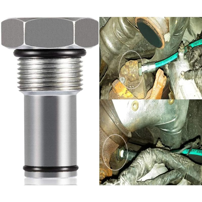 Oil Rail Adapter with 6.0 High Pressure Oil Pump IPR Valves Air Test Fitting Tool for 6.0L Engine