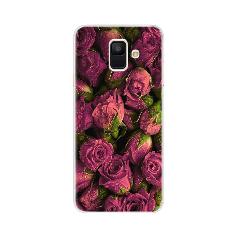 Для чехла Samsung A6 2018 Чехол A600F Мягкий Силикон ТПУ Задняя Крышка Чехол для Телефона Для Samsung Galaxy A6 Plus 2018 A605 A605F A 6 Чехол