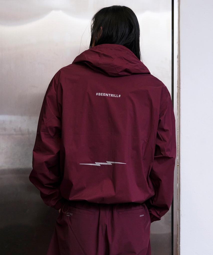 Beentrill [Beentrill X Electric] Технологичная оверсайз ветровка (Вино)