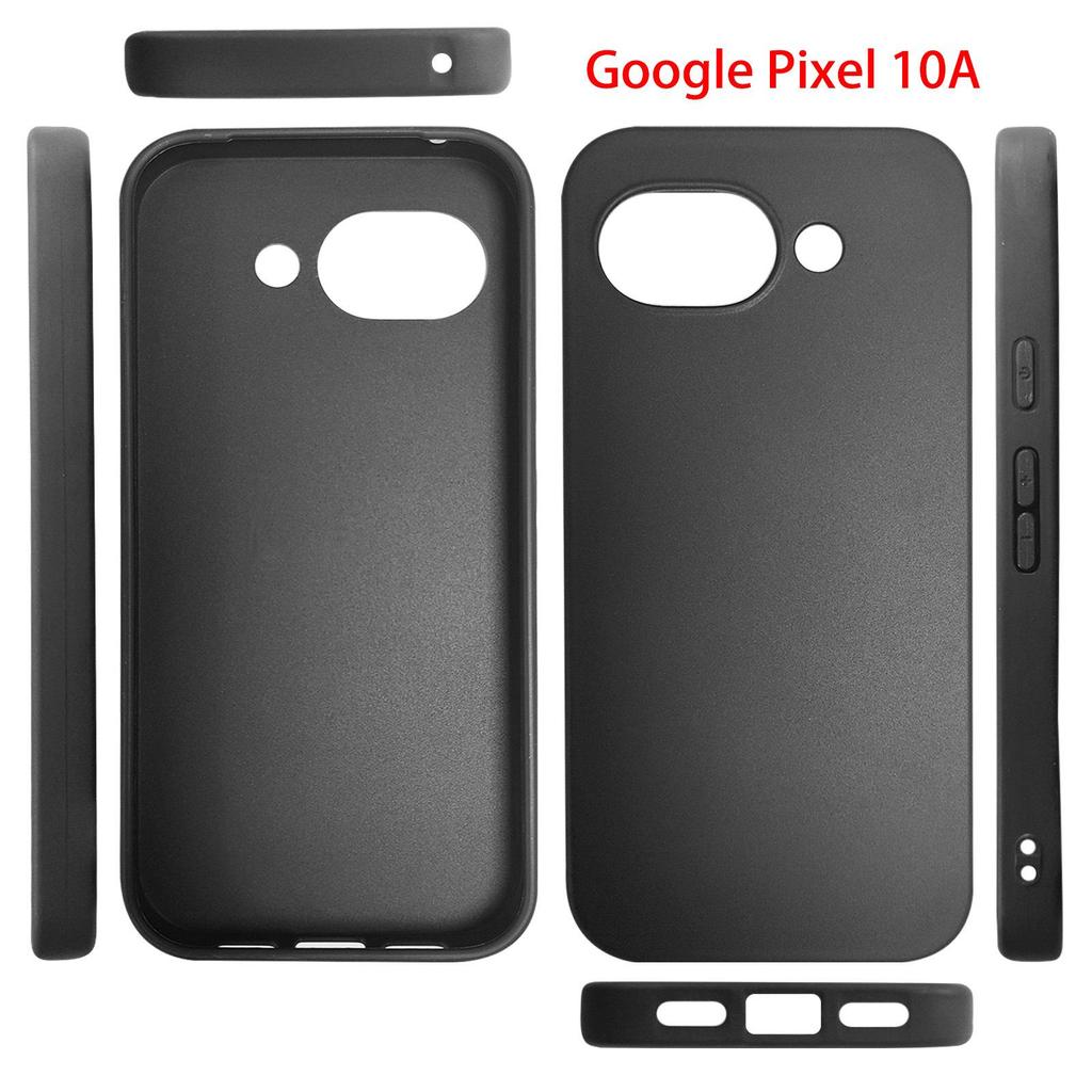 Черный матовый противоударный чехол из ТПУ для Google Pixel 10A
