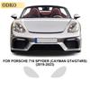 For Porsche 718 Spyder Cayman GT4 GT4RS - 2pcs Car Headlight Protective Cover Film Headlight 8.5mil Invisible TPU PPF