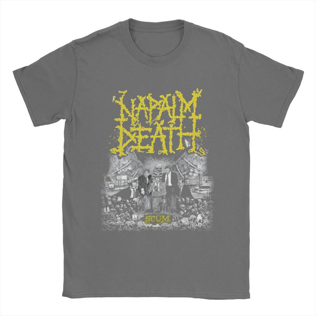 Футболки Napalm Death, мужские хлопковые футболки, новинка, футболка с круглым вырезом, короткий рукав, одежда больших размеров
