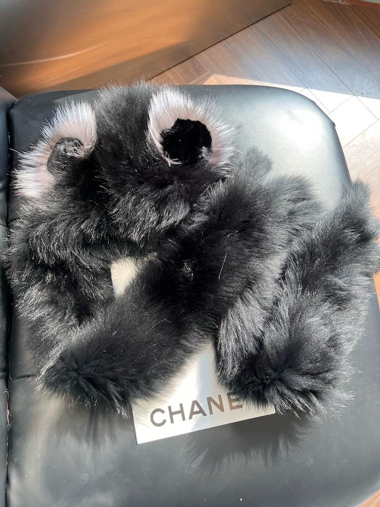 Шапка из меха лисы, шарф из меха медведя, встроенная меховая зимняя шапка для женщин, теплая двухсторонняя, из натурального волоса, мягкая, симпатичная, с ушками, уменьшающая возраст