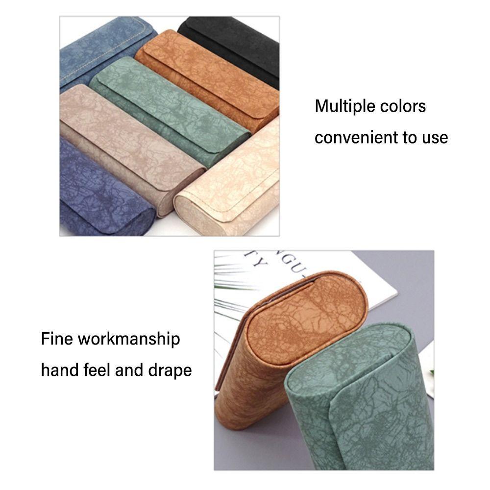 Protective Case Glasses Box PU Leather Eyewear Case Portable Glasses Case Men
