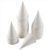 250Pcs Leakproof White Paper Cone Cups Coated Cone Party Tableware Disposable Paper Cups  Slush