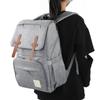 Mommy Bakcpack Водонепроницаемая сумка для подгузников для беременных Большая вместимость Подвесная сумка для коляски Серый