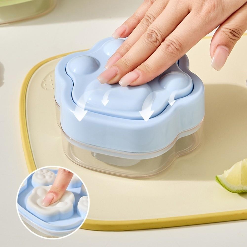 Easy Demolding Ice Making Mold Multicavity Design Pressing Ice Box Cat Paw Ice Block Mold Home