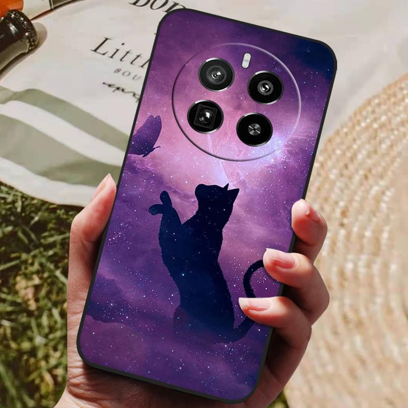 Для Realme 12 Pro Plus Чехол Роскошный Телефон Силиконовая Задняя Крышка Для Realme 12 Plus Чехлы Realme12 pro+ plus Защитная Оболочка Capas