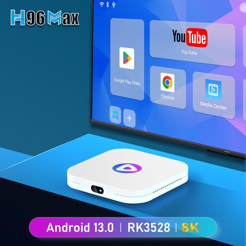 H96 MAX M1 Android 13 Смарт-ТВ-приставка Rockchip RK3528 Поддержка видео 8K Двойной Wi-Fi Bluetooth 4.0 Google Voice Медиаплеер 4G 64 ГБ 32 ГБ Телеприставка 2G 16 ГБ
