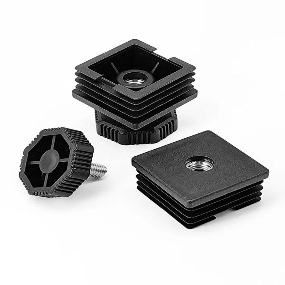 Без отверстия M6 Заглушки для труб Квадратная заглушка Гайка Ножка Новые аксессуары для колес Дом