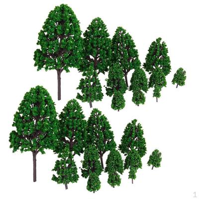 24 шт. Модели деревьев Миниатюрные 1/50 Макет для Железнодорожного пейзажа Поезда Декоративные