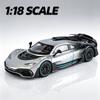Большая модель спортивного автомобиля AMG-ONE 1/18, литая из сплава, с имитацией звука и света, коллекция для взрослых, подарок мальчику на день рождения