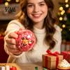 Xmas Theme Sensory Toy 1/4Pcs Christmas Stress Ball Fidget Toy, Anxiety Relief Squeezable Ball, Party Favors for Adults and Kids Soft Balls