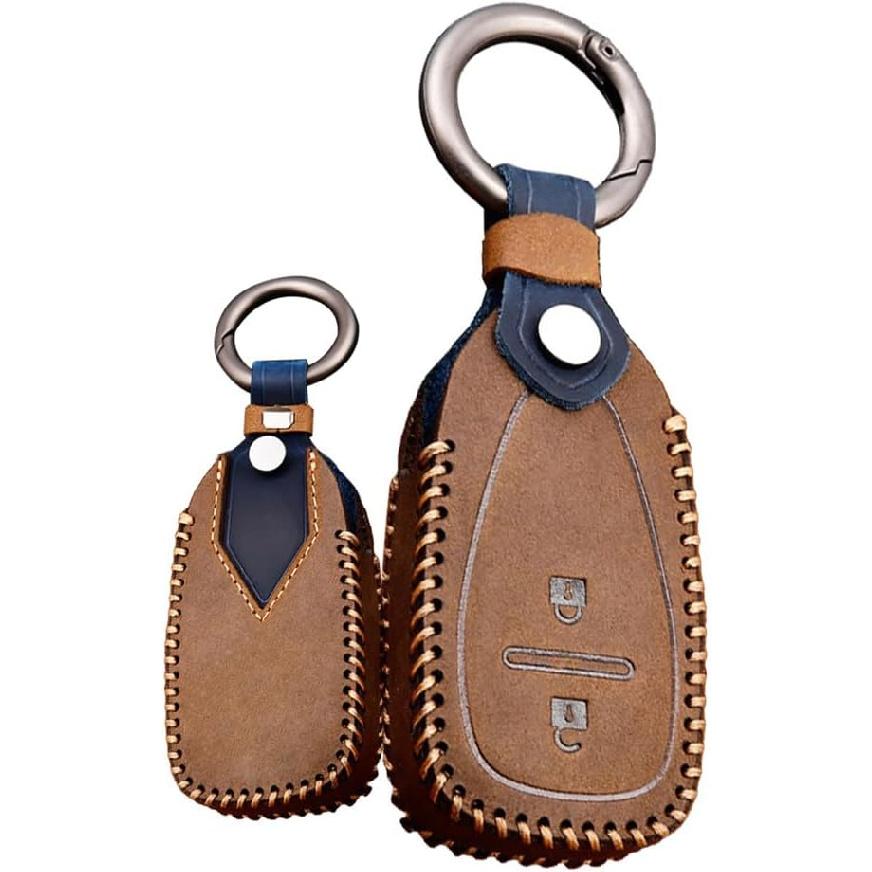 Smart Remote Key Fob Holder Fit for Chevrolet Chevy Equinox Camaro Genuine Leather Car Keycover 2/3/4/5 Buttons