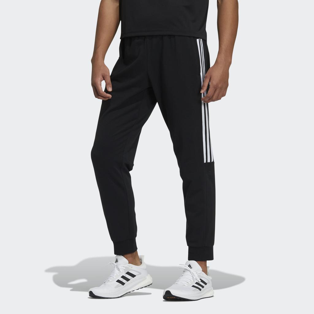 Adidas Regular Fit Sports Cuffed Pants Men Bottoms Black GP0955