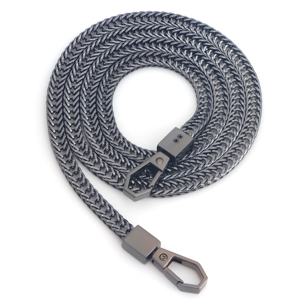 Snake Bone Chain Bag Iron Flat Bag Purse Chain Strap Accessories Shoulder Cross Body Handbag Strap Replacement DIY Purse Making
