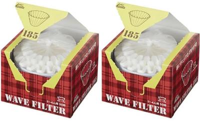Серия Wave Тип 185 Фильтр для кофе Kalita Белый Человек 50 листов x 2 Фильтр Типа Wave Дриппер Wave Росси [Только для] 2-4 (Волна KWF-185 2-4 чашки)