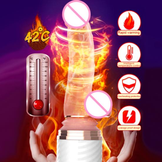 Женский мастурбатор, вибратор, телескопический пенис, фаллоимитатор, массажер для точки G, игрушка для флирта