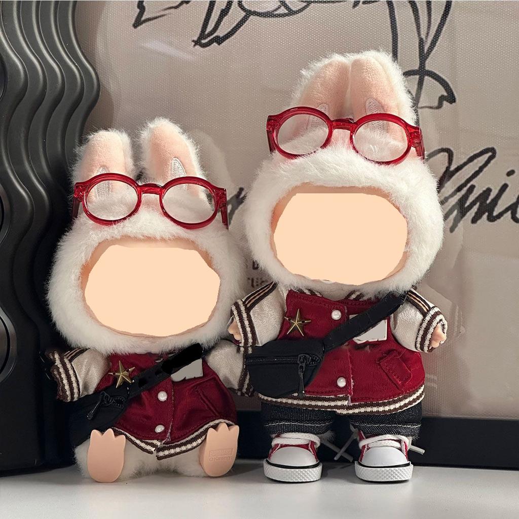 First And Second Generation Baby Clothes 17cm Doll Sitting Party Clothes Accessories Overalls