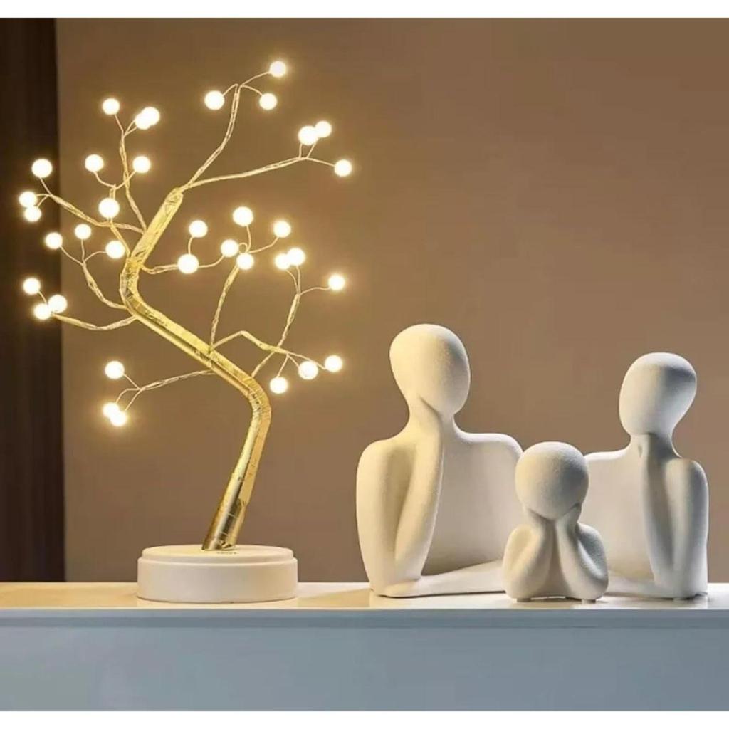 Couple Family Statue | Ceramic Thinker Sculpture | Home Decor Items for Living Room Show Piece | Table Artifact (White | Set of 3)