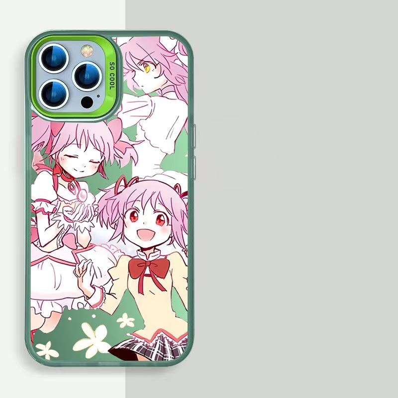 Волшебный аниме-чехол для телефона для iPhone 16 15 14 13 12 11 Pro Max с защитой от падения и воздушной подушкой