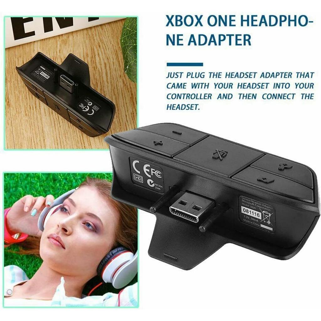 Адаптер стереогарнитуры для контроллера Xbox One и Xbox Series X|S, адаптер для наушников, регулировка громкости, микрофона, баланса звука (Голосовой чат и игровой звук)