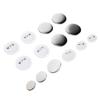 100Pcs Badge Back Cover Tinplate Plastic Base Avoid Rust Firm DIY Badge Tool for Christmas Birthday 