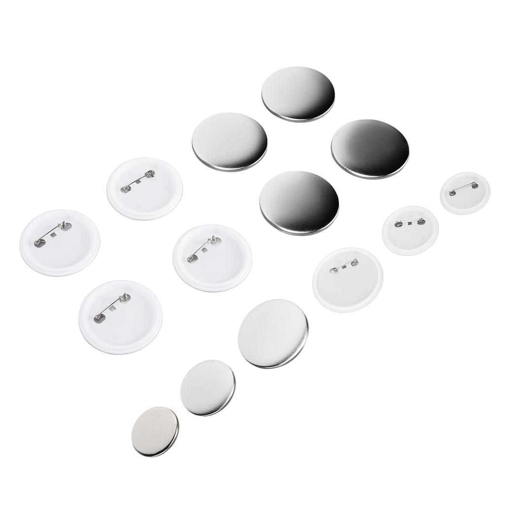 100Pcs Badge Back Cover Tinplate Plastic Base Avoid Rust Firm DIY Badge Tool for Christmas Birthday