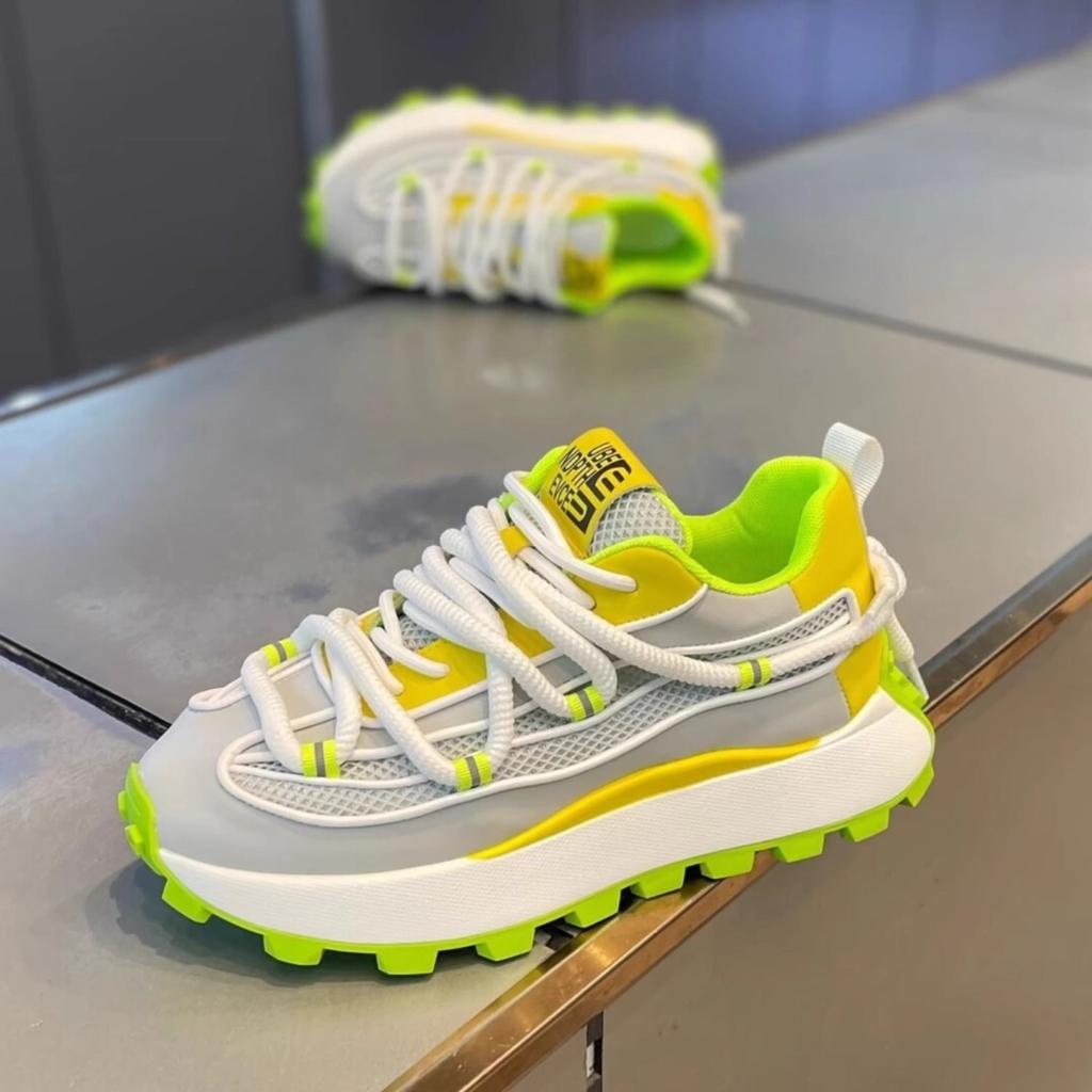 Mesh Breathable Dad Shoes 2025 Latest Versatile Casual Sports Shoes with Thick Soles and Elevated Height for Men's Running Shoes