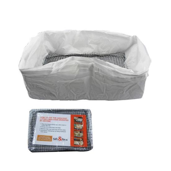 10-Pack Cat Litter Box Liners Reusable Sifting Litter Box Liner Bag for Poop Heavy Duty Pet Litter Sifter Bag